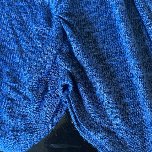 Jessica Simpson Navy Cold Shoulder Blouse - Picture 7 of 7